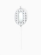 Свеча для торта «Элемент», цифра 0, серебро  (артикул 10959805)  большой выбор товаров оптом и в розницу по низким ценам с доставкой