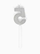 Свеча для торта «Элемент», цифра 5,серебро  (артикул 10959811)  большой выбор товаров оптом и в розницу по низким ценам с доставкой