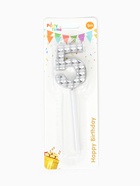 Свеча для торта «Элемент», цифра 5,серебро  (артикул 10959811)  большой выбор товаров оптом и в розницу по низким ценам с доставкой