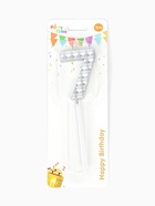 Свеча для торта «Элемент», цифра 7, серебро  (артикул 10959813)  большой выбор товаров оптом и в розницу по низким ценам с доставкой