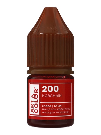 Набор гелевых жирорастворимых пищевых красителей Art Color choco, 4 цвета, 12 мл