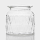 УЦЕНКА Банка для хранения Доляна «Голубки», 500 мл, 11×17 см, с керамической крышкой, стекло, прозрачная - Фото 4