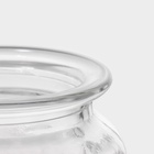 УЦЕНКА Банка для хранения Доляна «Голубки», 500 мл, 11×17 см, с керамической крышкой, стекло, прозрачная - Фото 6