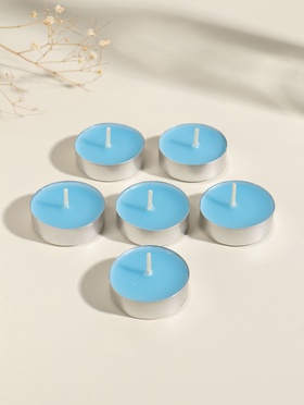 Набор свечей ароматических чайных «Карибский кокос», 6 шт.  (артикул 11003992)  большой выбор товаров оптом и в розницу по низким ценам с доставкой