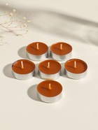 Набор свечей ароматических чайных «Корица-яблоко», 6 шт.  (артикул 11003993)  большой выбор товаров оптом и в розницу по низким ценам с доставкой