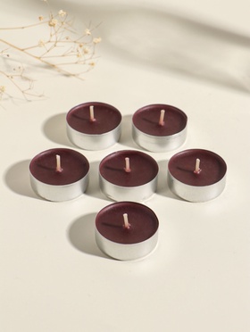 Набор свечей ароматических чайных «Шоколад», 6 шт.  (артикул 11003997)  большой выбор товаров оптом и в розницу по низким ценам с доставкой