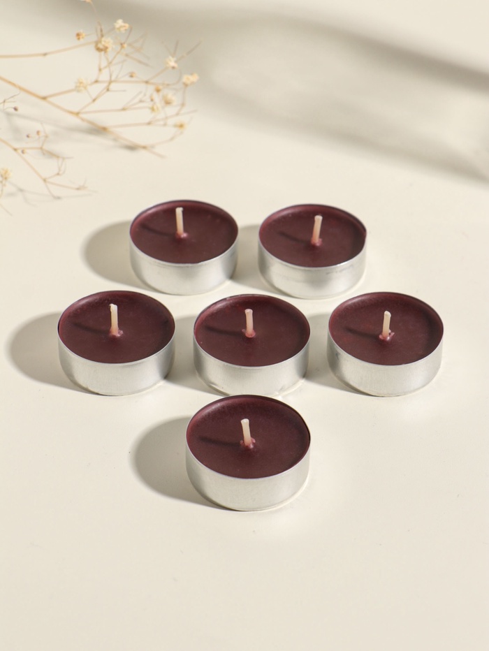 Набор свечей ароматических чайных «Шоколад», 6 шт.