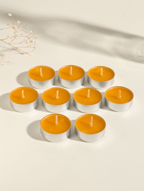 Набор свечей ароматических чайных «Мёд и молоко», 9 шт.  (артикул 11003999)  большой выбор товаров оптом и в розницу по низким ценам с доставкой