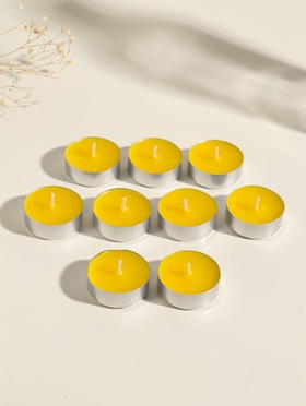 Набор свечей ароматических чайных «Ананас и имбирь», 9 шт.  (артикул 11004002)  большой выбор товаров оптом и в розницу по низким ценам с доставкой