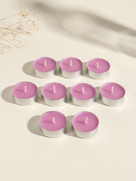 Набор свечей ароматических чайных «Японская жимолость», 9 шт.  (артикул 11004003)  большой выбор товаров оптом и в розницу по низким ценам с доставкой