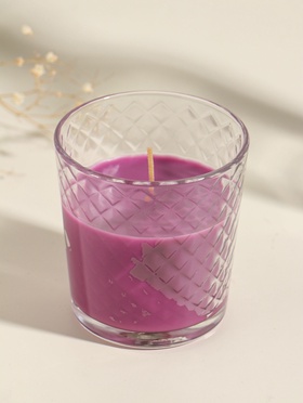 Ароматическая свеча в стакане «Орхидея Клеопатра», 8×8.5 см, 30 ч  (артикул 11004014)  большой выбор товаров оптом и в розницу по низким ценам с доставкой