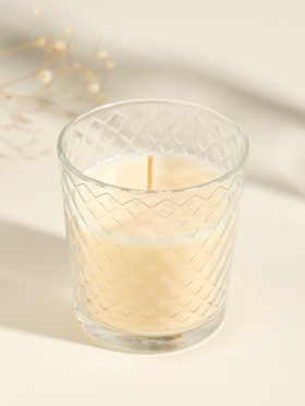 Ароматическая свеча в стакане «Душистый жасмин», 8×8.5 см, 30 ч  (артикул 11004015)  большой выбор товаров оптом и в розницу по низким ценам с доставкой