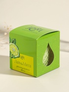 Ароматическая свеча в стакане «Лайм и мята», 8×8.5 см, 30 ч  (артикул 11004018)  большой выбор товаров оптом и в розницу по низким ценам с доставкой