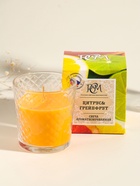 Ароматическая свеча в стакане «Цитрус и грейпфрут», 8×8.5 см, 30 ч  (артикул 11004021)  большой выбор товаров оптом и в розницу по низким ценам с доставкой