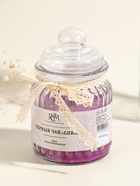 Ароматическая свеча в банке «Чёрный чай и слива», 180 г, 45 ч  (артикул 11004026)  большой выбор товаров оптом и в розницу по низким ценам с доставкой