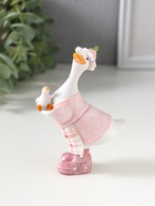 Фигурка полистоун «Гусыня в розовом платье с передником, с малышом», 6×4×9.5 см  (артикул 10915761)  большой выбор товаров оптом и в розницу по низким ценам с доставкой