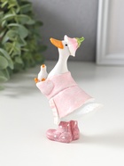 Фигурка полистоун «Гусыня в розовом платье с передником, с малышом», 6×4×9.5 см  (артикул 10915761)  большой выбор товаров оптом и в розницу по низким ценам с доставкой