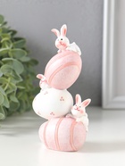 Фигурка полистоун «Зайки и пасхальные яички - куча-мала», 6.5×4.5×12 см  (артикул 10915768)  большой выбор товаров оптом и в розницу по низким ценам с доставкой