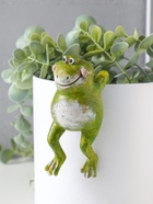 Фигурка для флорариума «Улыбающийся лягушонок», декор на кашпо, полистоун, 11.5×5×6 см  (артикул 10915773)  большой выбор товаров оптом и в розницу по низким ценам с доставкой