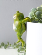 Фигурка для флорариума «Улыбающийся лягушонок», декор на кашпо, полистоун, 11.5×5×6 см  (артикул 10915773)  большой выбор товаров оптом и в розницу по низким ценам с доставкой