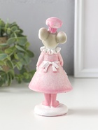 Фигурка полистоун «Мышка-поварёнок в розовом платье и колпаке, с ложкой», 6×4.5×13 см  (артикул 10915778)  большой выбор товаров оптом и в розницу по низким ценам с доставкой