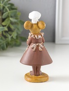 Фигурка полистоун «Мышка-пекарь в тёмном платье, с хлебом», 6×4.5×13 см  (артикул 10915779)  большой выбор товаров оптом и в розницу по низким ценам с доставкой