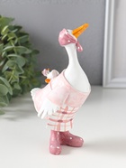 Фигурка полистоун «Гусыня в розовой косынке, с малышом на спине», 9×6.5×15 см  (артикул 10915783)  большой выбор товаров оптом и в розницу по низким ценам с доставкой