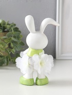 Фигурка полистоун «Зайка в цветочной юбочке, с букетиком», 9×8×14.5 см  (артикул 10915784)  большой выбор товаров оптом и в розницу по низким ценам с доставкой