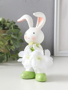 Фигурка полистоун «Зайка в цветочной юбочке, с букетиком», 9×8×14.5 см  (артикул 10915784)  большой выбор товаров оптом и в розницу по низким ценам с доставкой