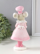 Фигурка полистоун «Мышка-кондитер в розовом платье и колпаке, с тортом», 8.5×6×17 см  (артикул 10915785)  большой выбор товаров оптом и в розницу по низким ценам с доставкой