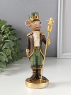 Фигурка полистоун «Мышиный король в мундире со скипетром», коричнево-зелёный, 6.5×5.5×17.5 см  (артикул 10915788)  большой выбор товаров оптом и в розницу по низким ценам с доставкой