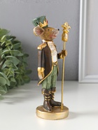 Фигурка полистоун «Мышиный король в мундире со скипетром», коричнево-зелёный, 6.5×5.5×17.5 см  (артикул 10915788)  большой выбор товаров оптом и в розницу по низким ценам с доставкой