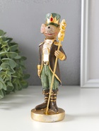 Фигурка полистоун «Мышиный король в мундире со скипетром», коричнево-зелёный, 6.5×5.5×17.5 см  (артикул 10915788)  большой выбор товаров оптом и в розницу по низким ценам с доставкой