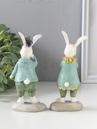 Набор фигурок 2 шт. полистоун «Парочка зайчат в костюмах с жабо, бабочкой», 5.5×4×12.5 см  (артикул 10915792)  большой выбор товаров оптом и в розницу по низким ценам с доставкой