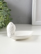 Подставка для благовоний керамика «Голова Будды», белая, 12×6.5×6 см  (артикул 10925441)  большой выбор товаров оптом и в розницу по низким ценам с доставкой