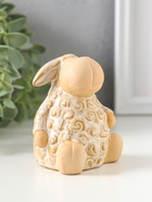Фигурка керамика «Кудряш бараш», беж, 7×7×8 см - Фото 2