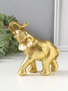 Фигурка полистоун «Золотой слон», 12×5.6×15.5 см  (артикул 10928573)  большой выбор товаров оптом и в розницу по низким ценам с доставкой