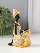Фигурка полистоун «Африканка в золотом платье с белой патиной», чёрный, 7×5×11 см  (артикул 10928574)  большой выбор товаров оптом и в розницу по низким ценам с доставкой