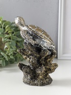 Фигурка полистоун «Морская черепаха в кораллах», бронза с белой патиной, 11.5×10.5×16 см  (артикул 10928581)  большой выбор товаров оптом и в розницу по низким ценам с доставкой