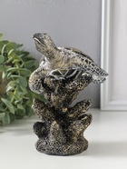 Фигурка полистоун «Морская черепаха в кораллах», бронза с белой патиной, 11.5×10.5×16 см  (артикул 10928581)  большой выбор товаров оптом и в розницу по низким ценам с доставкой