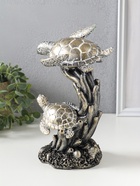 Фигура полистоун «Морские черепахи в кораллах», бронза с белой патиной, 14×12.5×21 см  (артикул 10928585)  большой выбор товаров оптом и в розницу по низким ценам с доставкой