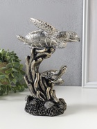 Фигура полистоун «Морские черепахи в кораллах», бронза с белой патиной, 14×12.5×21 см  (артикул 10928585)  большой выбор товаров оптом и в розницу по низким ценам с доставкой