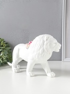 Фигура полистоун «Белый лев в розовых цветах», 30×8.5×17 см  (артикул 10928586)  большой выбор товаров оптом и в розницу по низким ценам с доставкой