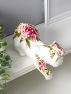 Фигура настольная полистоун «Белая кошка в цветах», на полку, 21×10.5×12.8 см  (артикул 10928589)  большой выбор товаров оптом и в розницу по низким ценам с доставкой