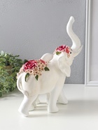 Фигура полистоун «Белый слон со слонёнком в цветах», 25.4×13.8×29.2 см  (артикул 10928592)  большой выбор товаров оптом и в розницу по низким ценам с доставкой