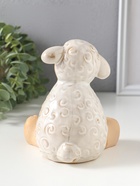 Копилка для денег керамика «Кудрявый барашек», беж, 11.6×11.2×13.4 см  (артикул 10925443)  большой выбор товаров оптом и в розницу по низким ценам с доставкой