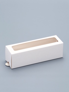 Коробка кондитерская для макарун, с ложементом, белая 18×5.5×5.5 см  (артикул 11000048)  большой выбор товаров оптом и в розницу по низким ценам с доставкой
