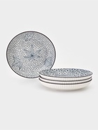 Набор тарелок Доляна Japan, 4 шт., 630 мл, d=20.5 см, h=4 шт., фарфор, белый - Фото 1