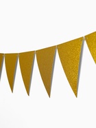Гирлянда-флажки, золото с блёстками, 500 см  (артикул 11001617)  большой выбор товаров оптом и в розницу по низким ценам с доставкой