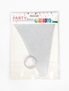 Гирлянда-флажки, серебро с блёстками, 500 см  (артикул 11001618)  большой выбор товаров оптом и в розницу по низким ценам с доставкой